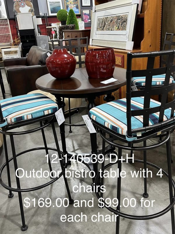 Outdoor Bistro Table Furniture for Sale on Consignment Austin Beecave Texas