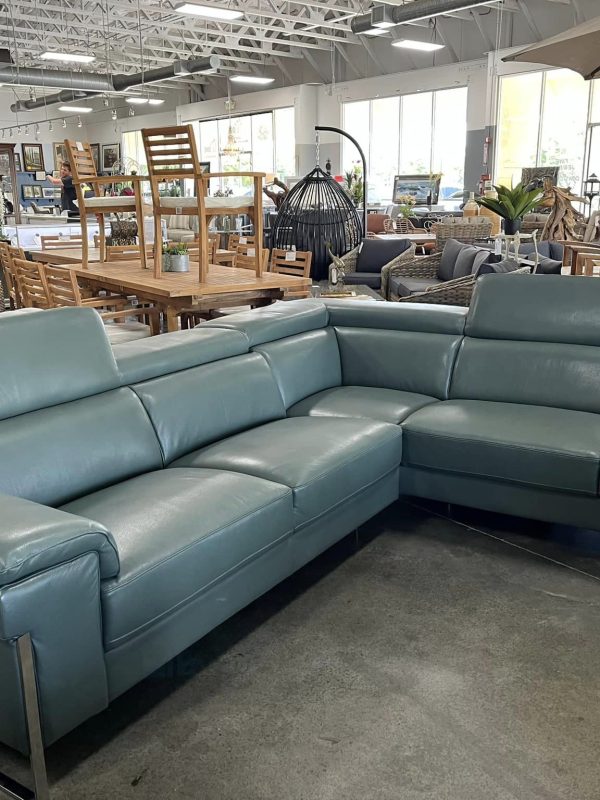 Selling Leather Sectional Couch on Consignment at Home Consignment Center