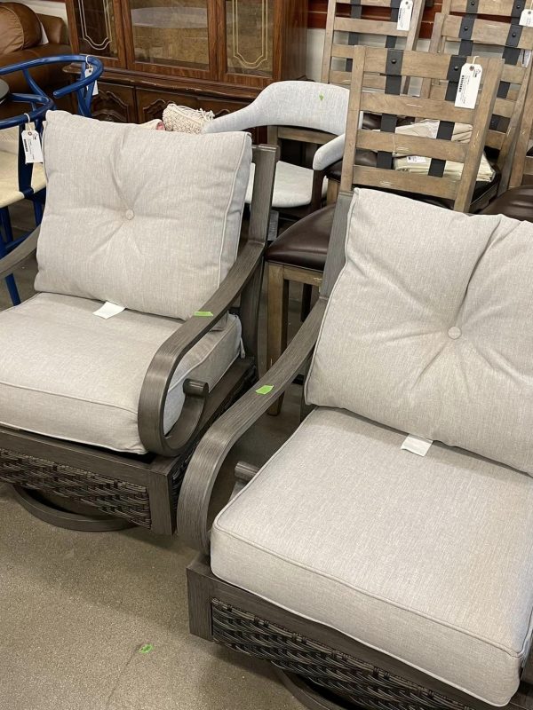 Selling Outdoor Backyard Patio Chairs at Home Consignment Center in Dallas