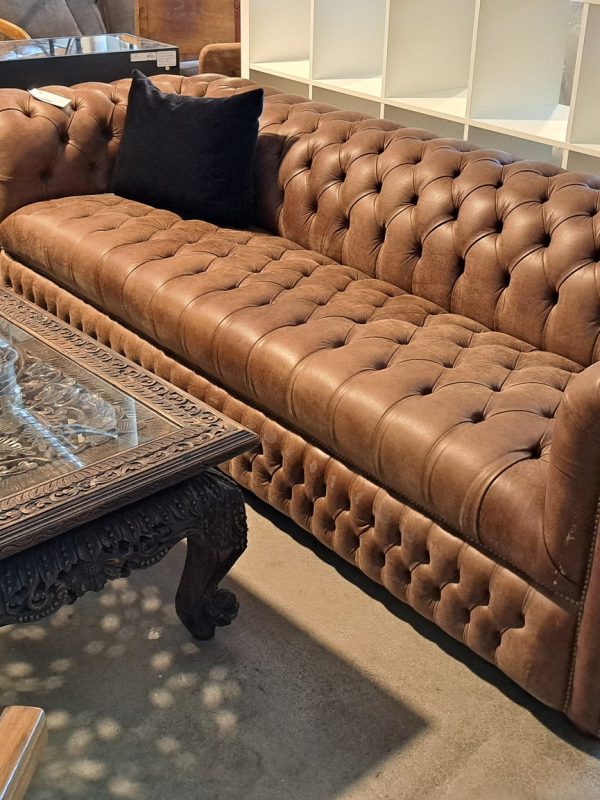 Selling Used Furniture Leather Couch at Home Consignment Center