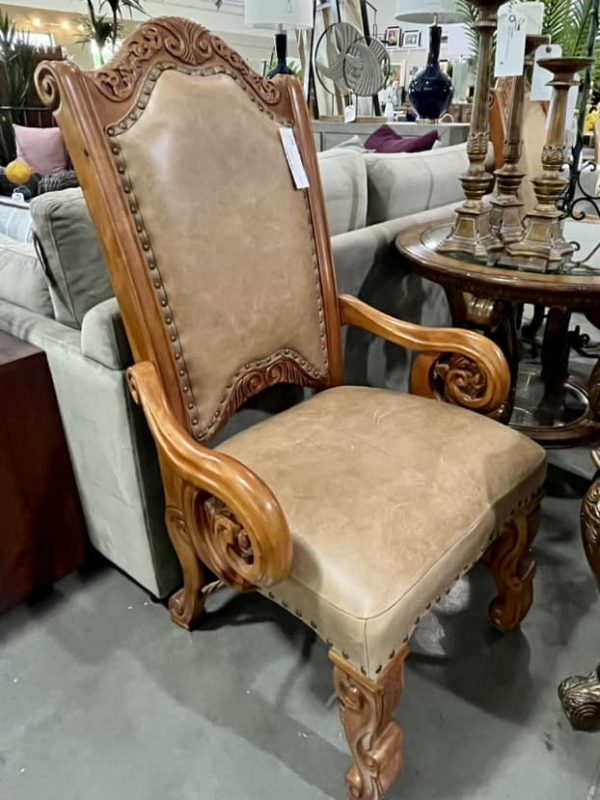 Used Designer Antique Dining Room Chair at Folsom Home Consignment Center