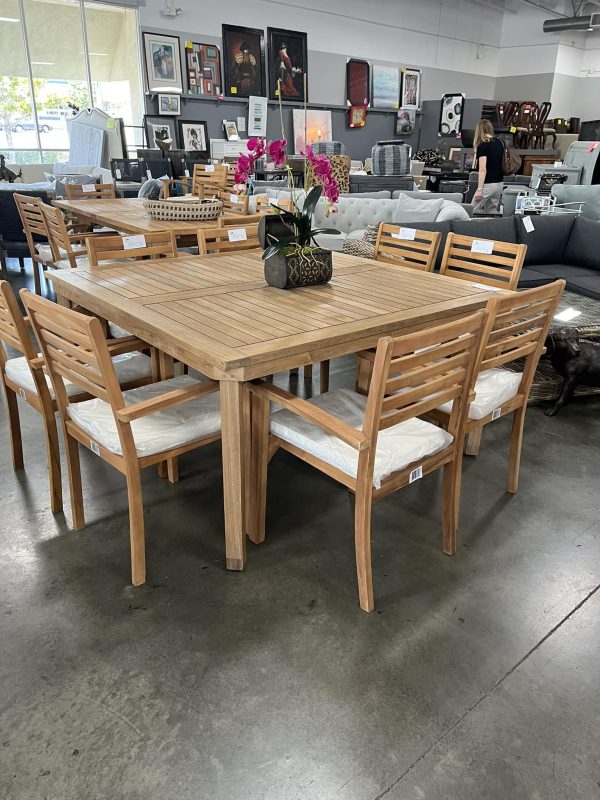 Used High End Wood Dining Room Table at Home Consignment Center Yorba Linda