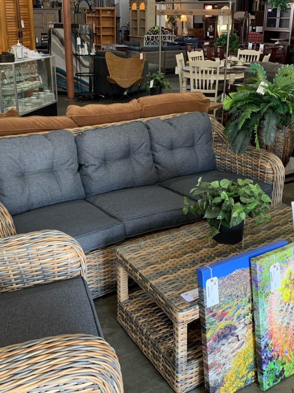 Used Outdoor Patio Set with Chairs and Table for Sale at San Carlos Home Consignment Center